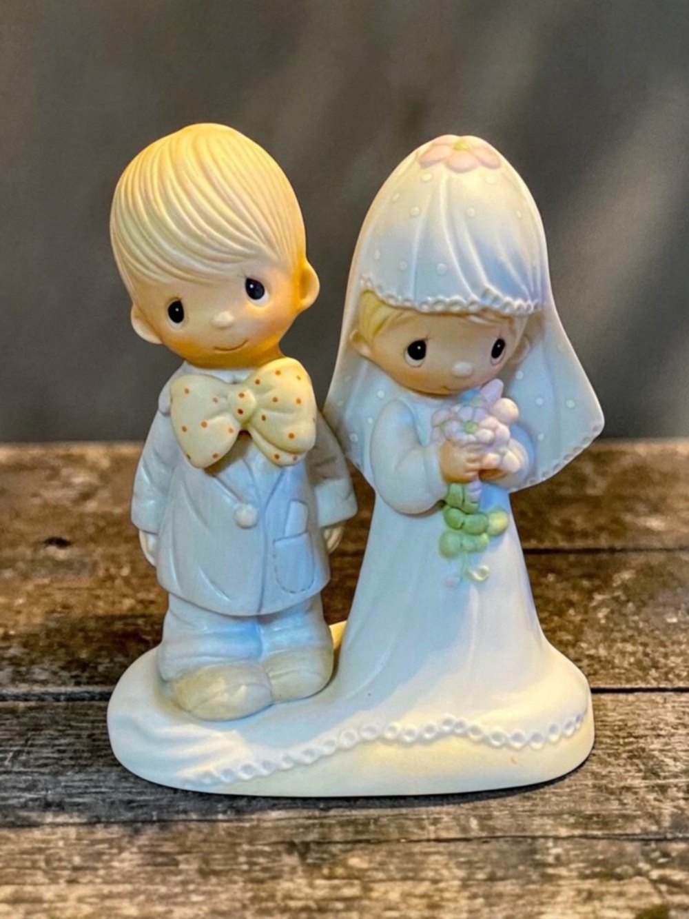 Vintage Precious Moments - Jonathan & David 1979 The Lord Bless You and Keep You
